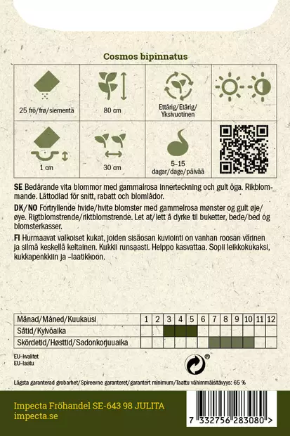 Kosmos, puna- siemen - Annossiemenet - 7332756283080 - 2