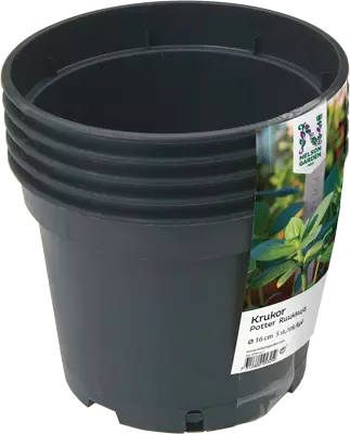 Muoviruukku round, 17 cm, 5 kpl - Muut työkalut ja tarvikkeet - 7312600053250 - 1