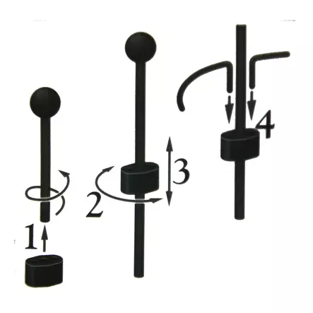 Peacock tuki, kaksiosainen liitin - Kasvintuenta - 0702633094004 - 1