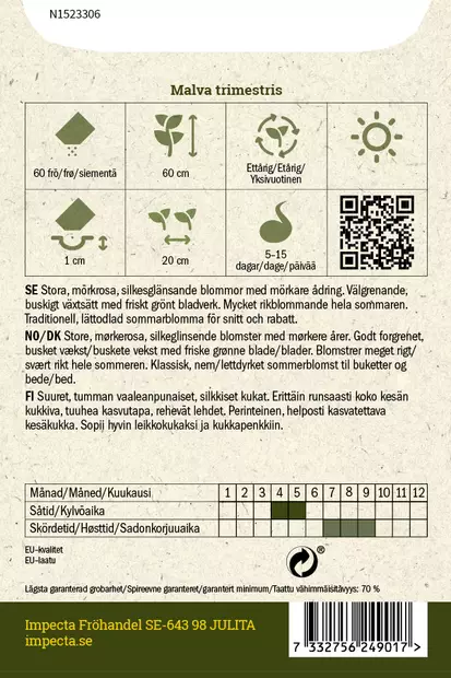 Malvikki, kesä- siemen - Annossiemenet - 7332756249017 - 2