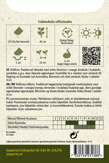 Kehäkukka siemen - Annossiemenet - 7332756231388 - 2