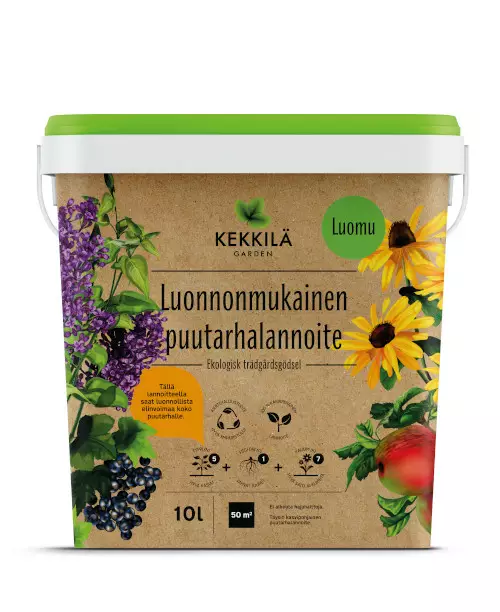 Puutarhalannoite 10 L, luonnonmuk. - Lannoitteet - 6433000620208 - 1