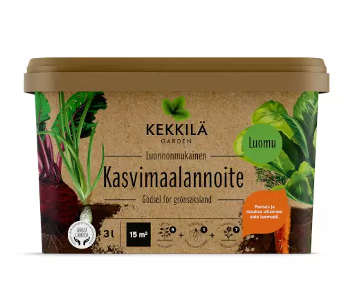 Kasvimaalannoite 3l, luonnonmukainen - Lannoitteet - 6433000623209 - 1