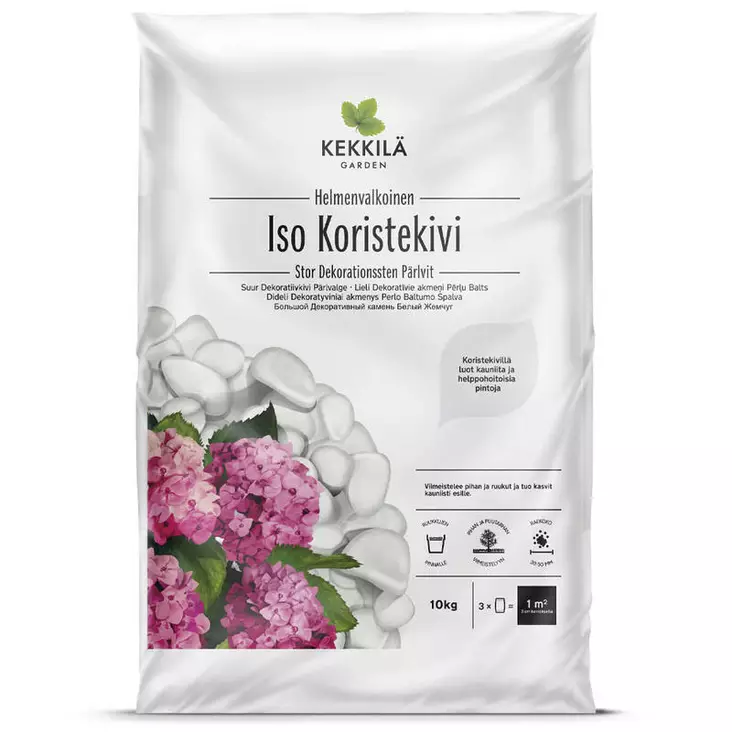 Kekkilä Iso helmenvalkoinen 10kg - Koristekivet - 6433000101189 - 1